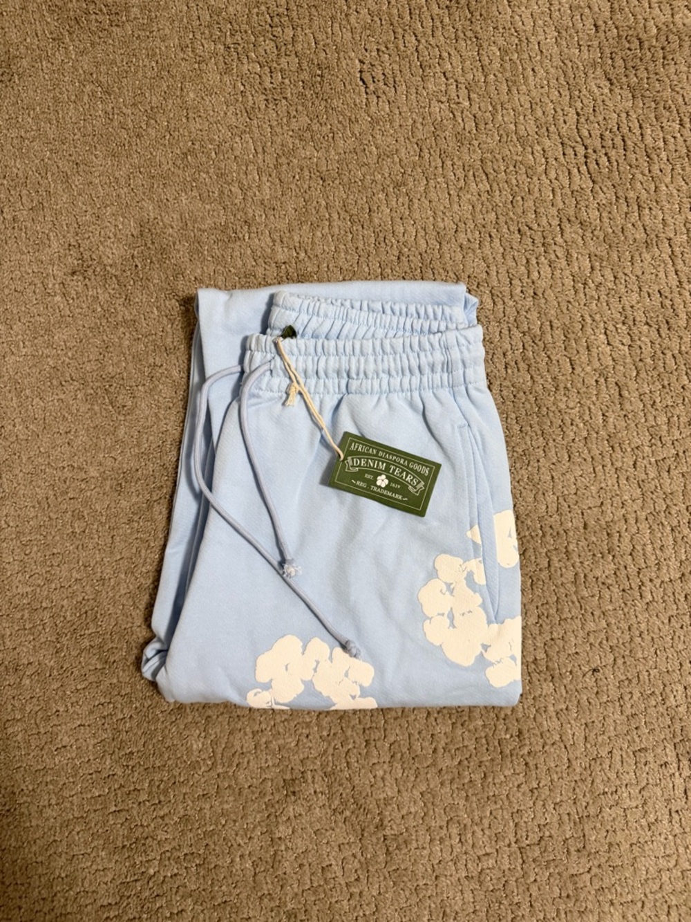 Denim Tears Light Blue Sweatpants